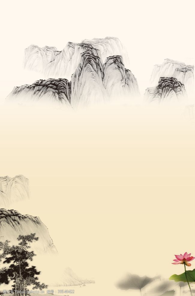 青花瓷宣传中国风背景图片