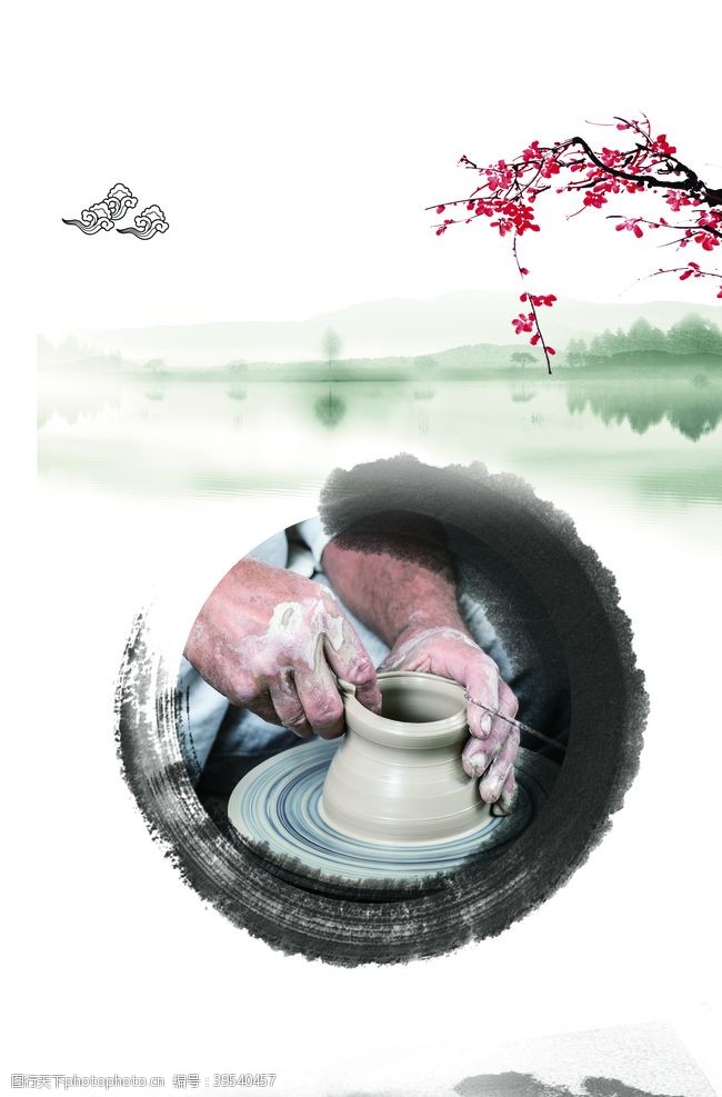 茶业中国风背景图片