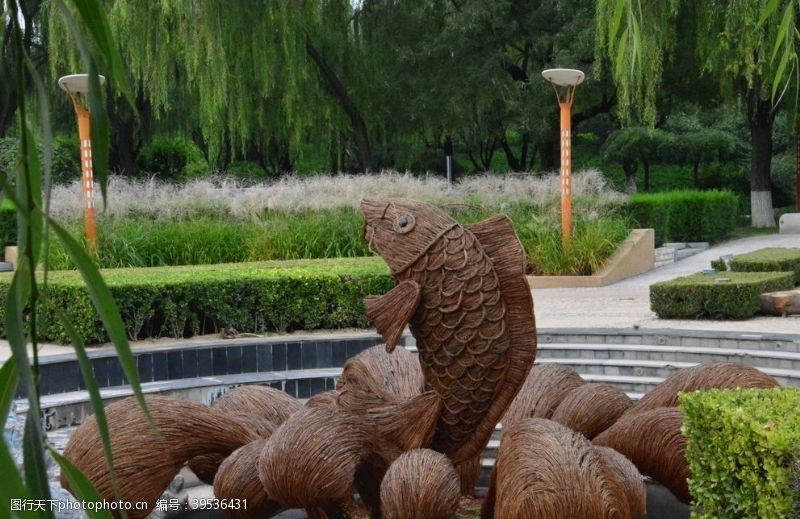 植物雕塑地景艺术图片