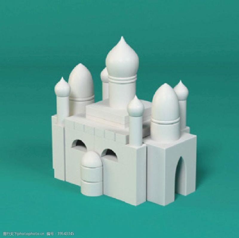 木兰皇宫伊斯兰宫殿玩具模型图片