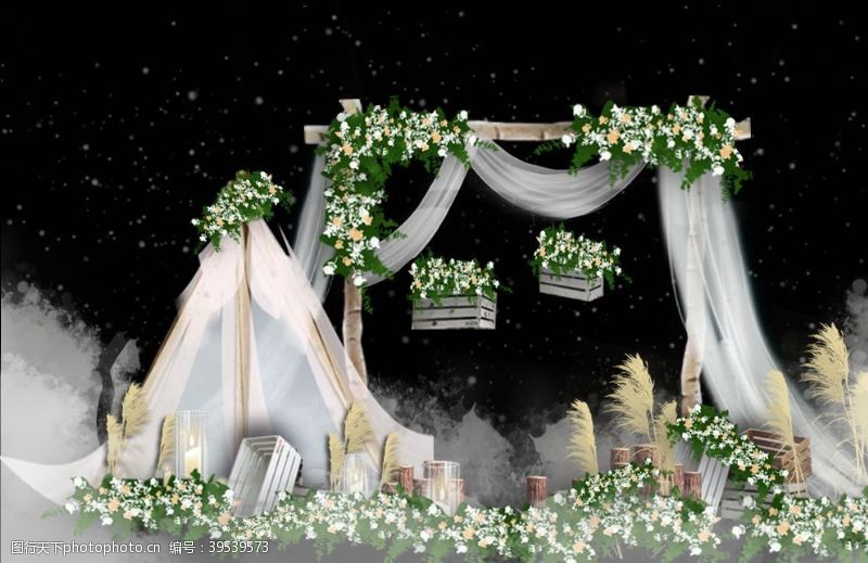 星空主题婚礼效果图图片