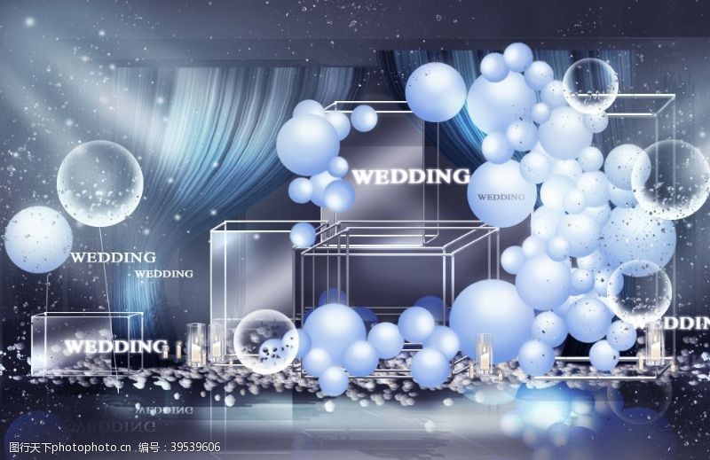 星空婚礼迎宾婚礼效果图图片