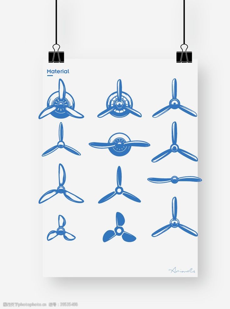 卡通飞机螺旋桨图片