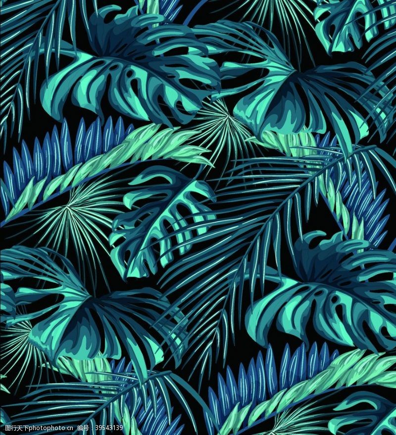 火烈鸟热带植物图片