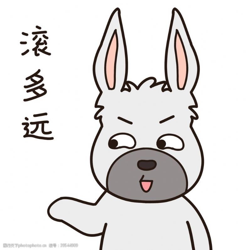 插画矢量兔小乐图片