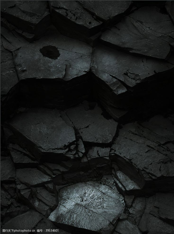 石墙岩石质感纹理黑色背景图片
