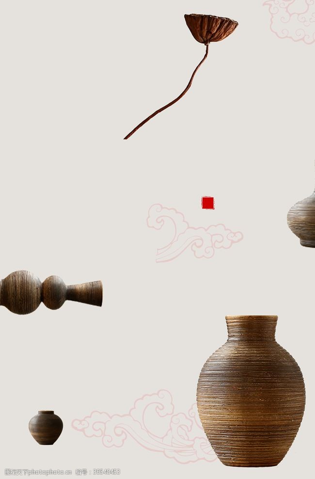 传统茶文化中国风背景图片