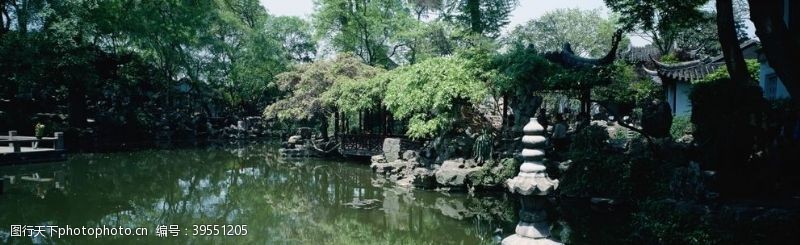 板式中式古典园林图片