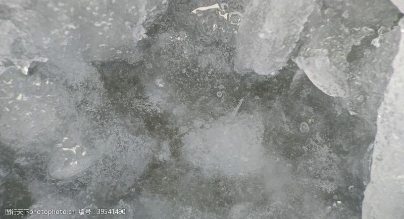 冰纹理冰河图片