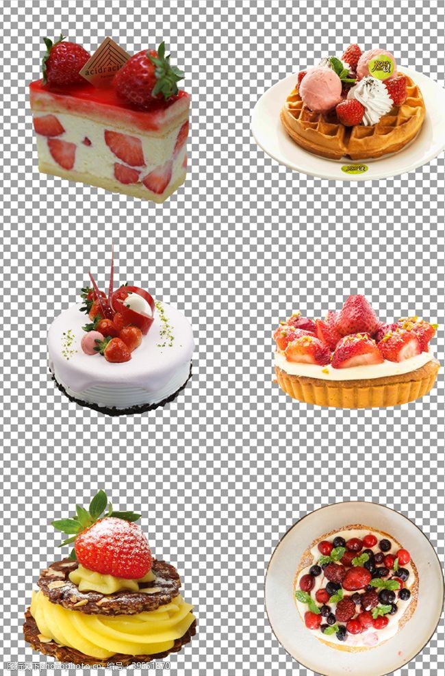 下午茶背景草莓蛋糕图片