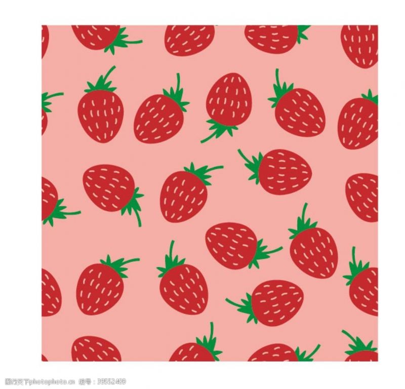 流行印花草莓图片