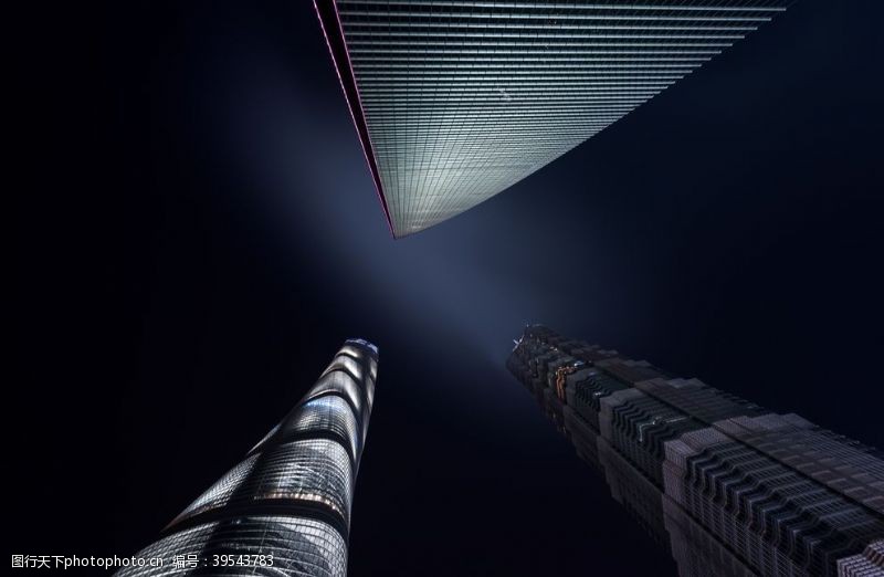 城市夜景建筑背景海报素材图片