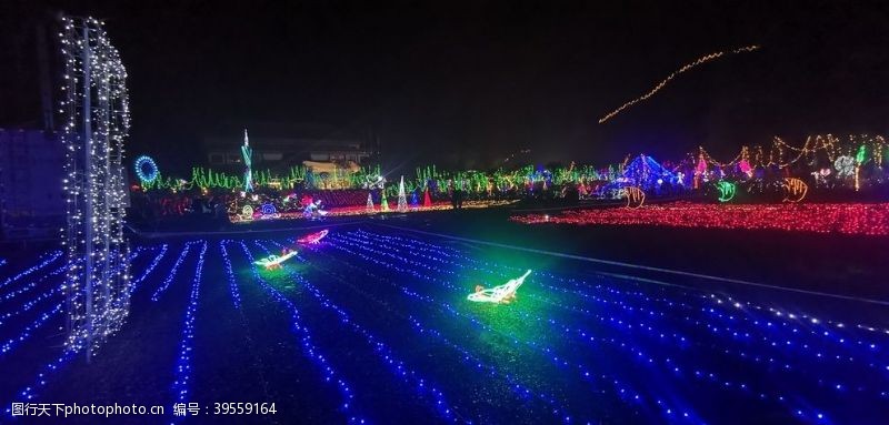 春节旅游灯光秀图片