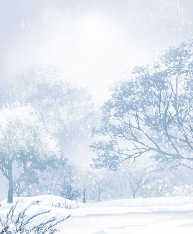美丽冬天背景图片