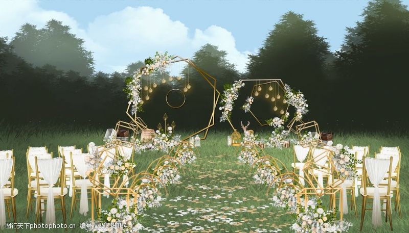 星空主题婚礼效果图图片