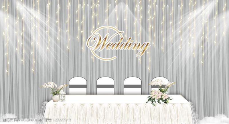 西式舞台婚礼效果图图片