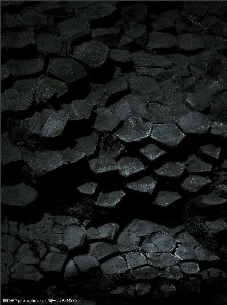 石墙岩石质感纹理黑色背景图片