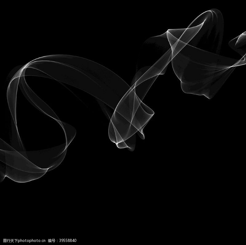 云雾缭绕烟雾丝带飘带图片