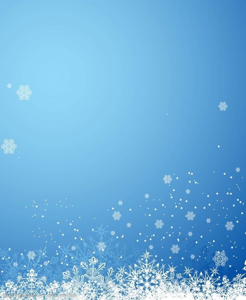 创意雪花冬天背景图片