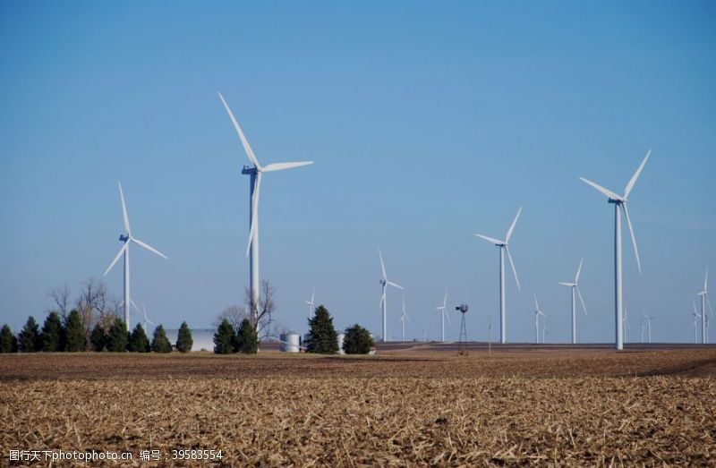工业设备风力风车发电图片