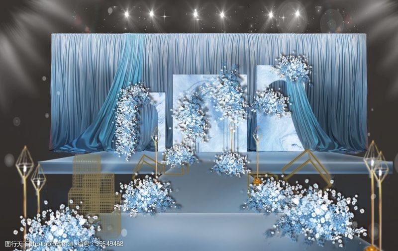 西式舞台婚礼效果图图片