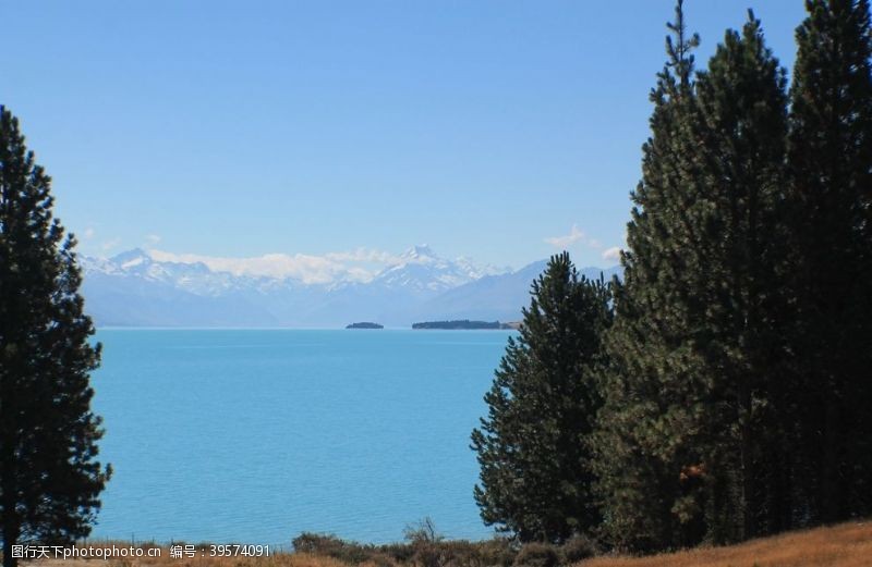 新西兰海滨风景库克峰图片