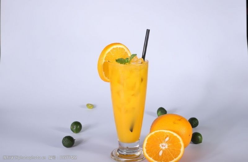 霸气柳橙果汁图片