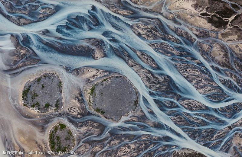 底纹素材边框素材山川河流地质纹理蓝色背景质感图片