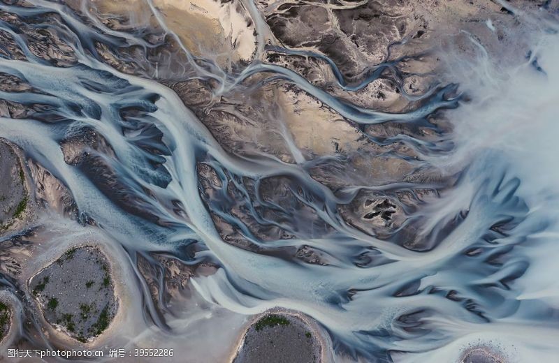 底纹素材边框素材山川河流地质纹理蓝色背景质感图片