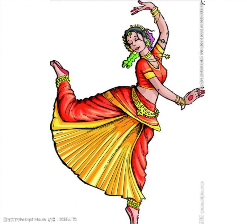 舞蹈人物新疆舞女图片