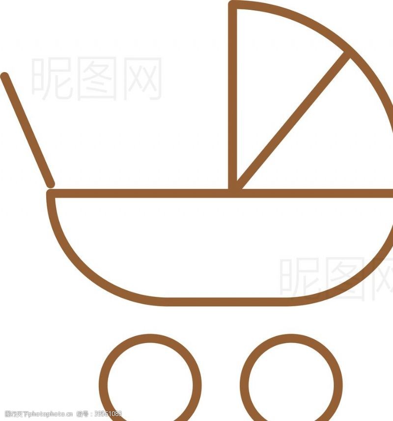 婴儿车线条图婴儿车图片
