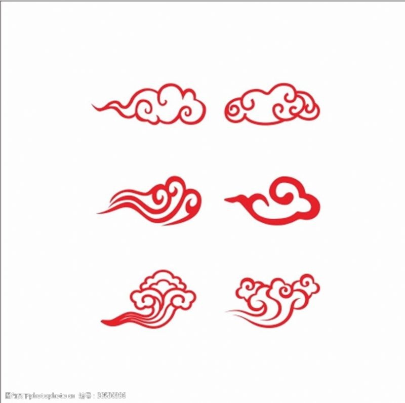 祥符广告中国风古典红色祥云图片