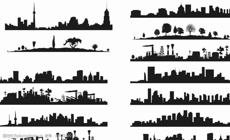 矢量城市城市建筑图片