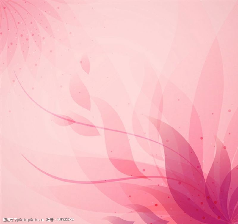 png格式抽象花卉背景图片