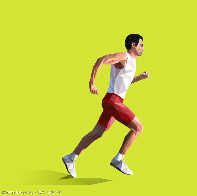 马拉松抽象跑步男子图片