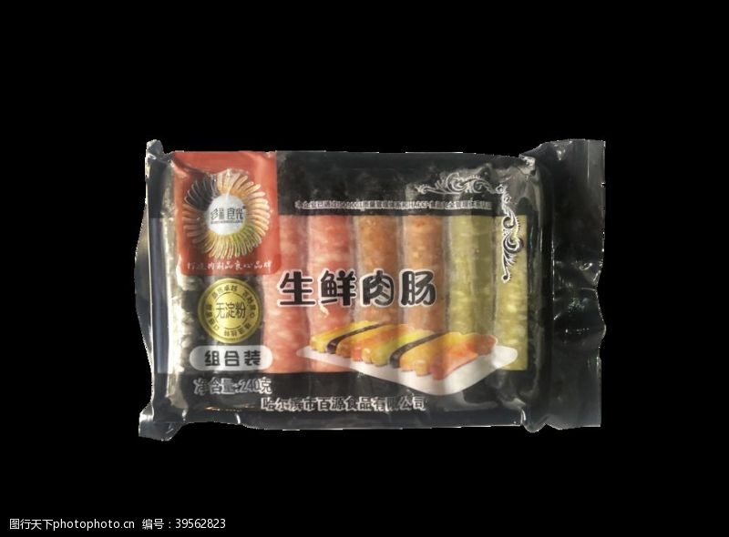 韩国风味多彩食光生鲜肉肠外包装素材图片