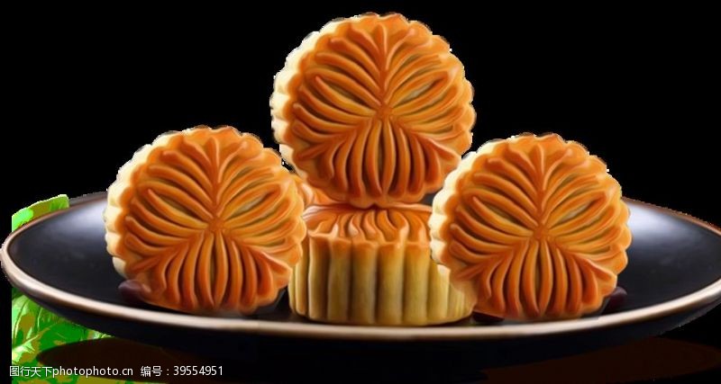 中华美食广式中秋月饼图片素材