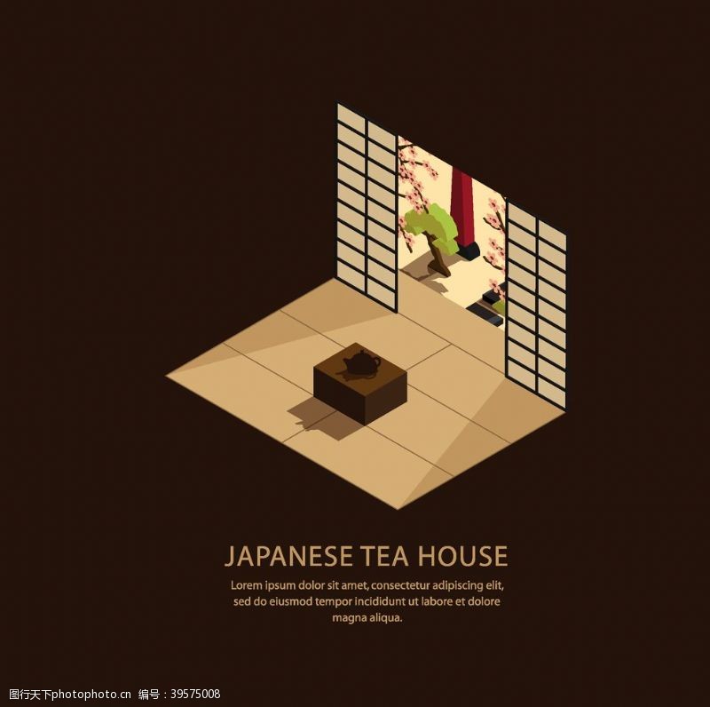 日本旅游海报和风建筑图片