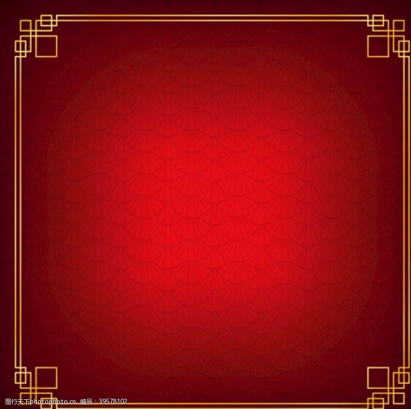 民族红花红色底纹背景图片