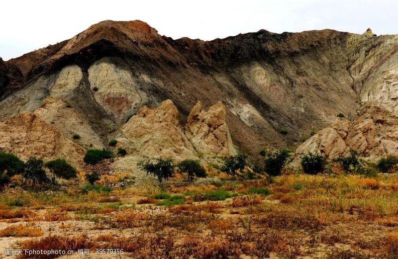 黄河红山峡之彩色丘陵图片