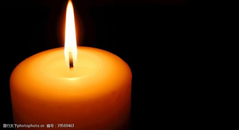 黄色蜡烛蜡烛光火火焰图片