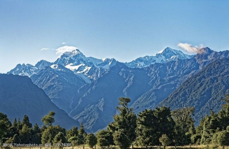 新西兰风光库克峰图片