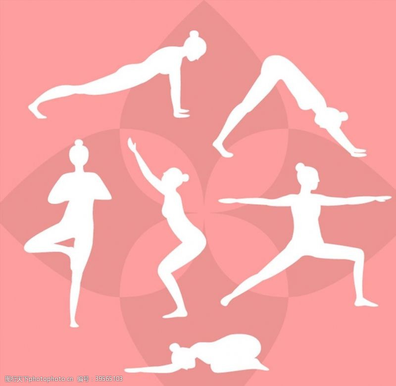 健身瑜伽练普拉提的女子图片