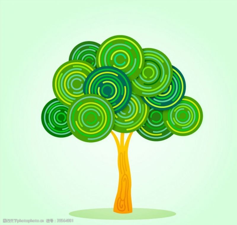 png格式绿色树木矢量图片