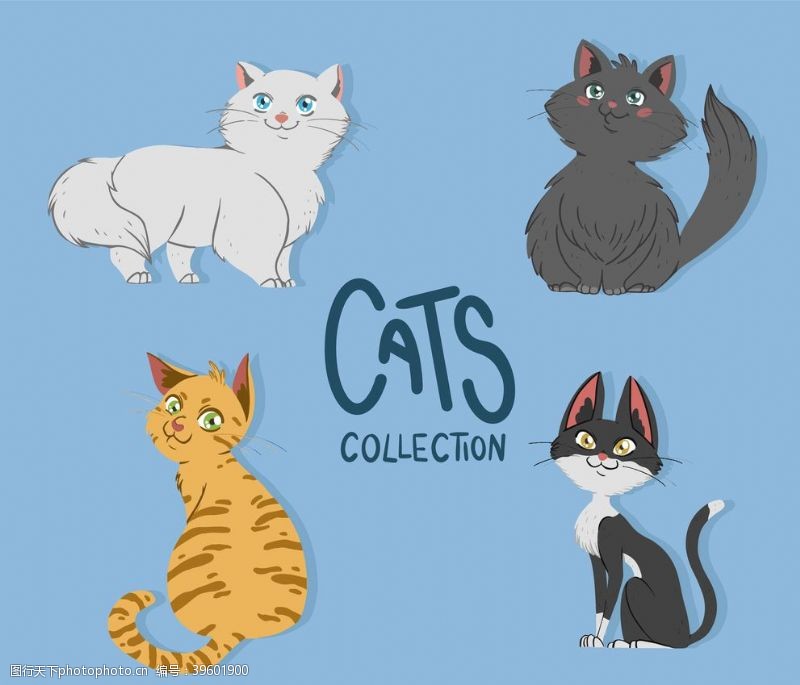 联通logo猫卡通图片