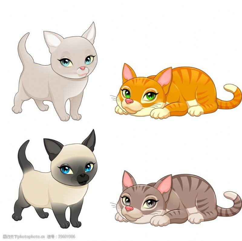微信logo猫卡通图片