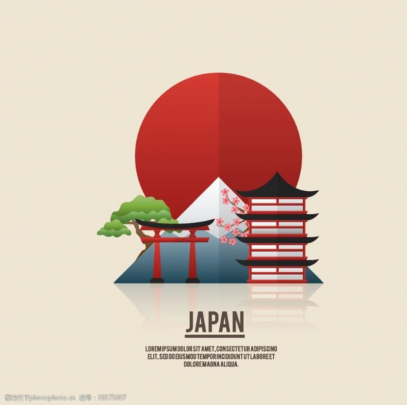日本旅游海报日本图片