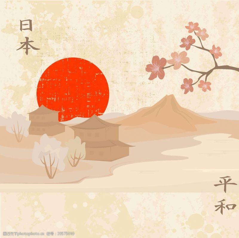 樱花背景日本图片