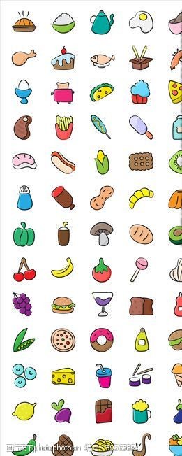 生活用品标签食品简约icon图片