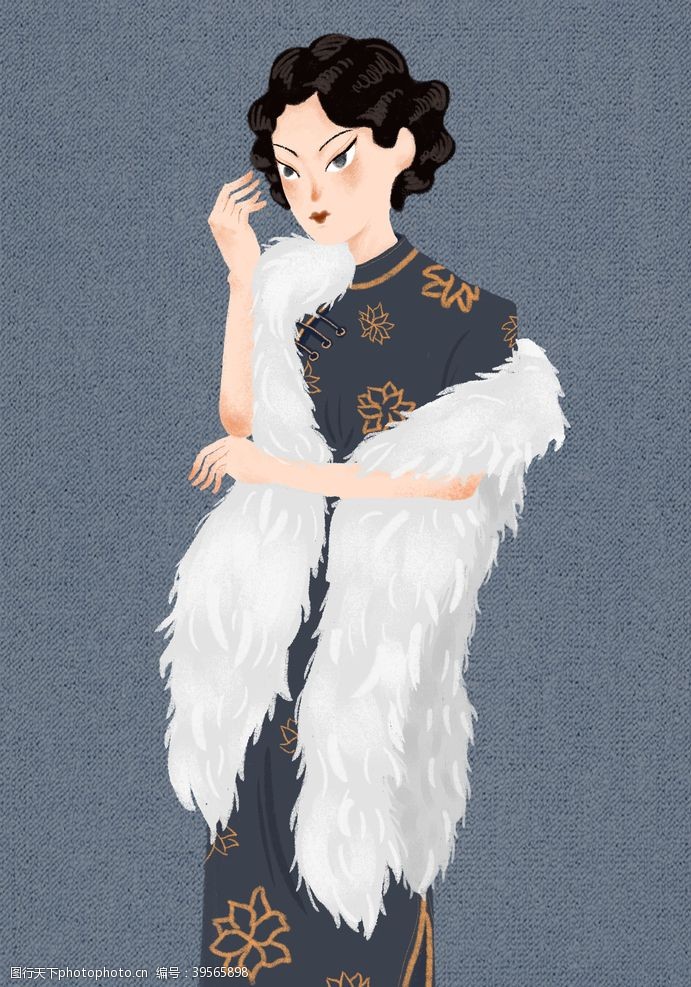 衣服样式旗袍海报图片